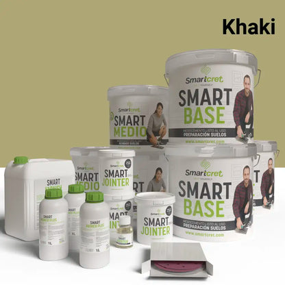 Kit de microcemento para exterior de 96 m², color Khaki