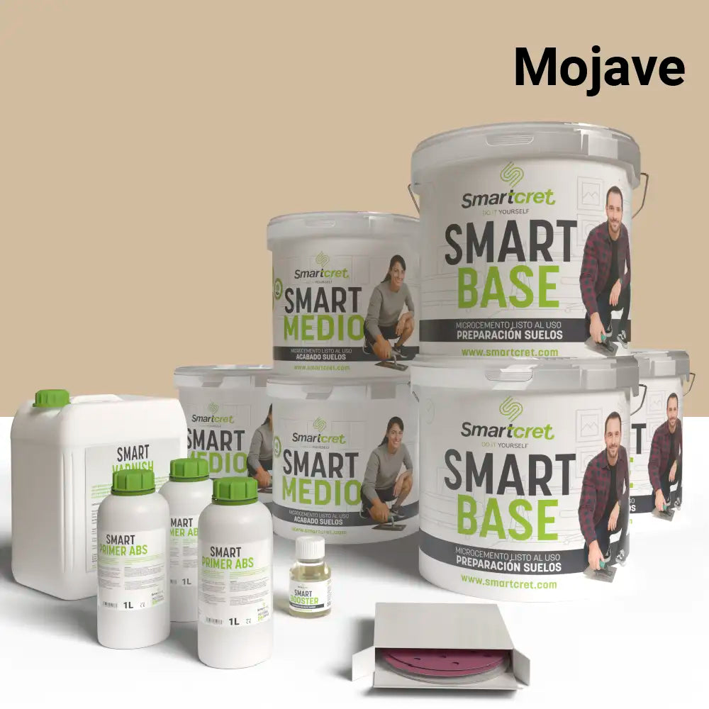 Kit de microcemento para exterior de 24 m², color Mojave