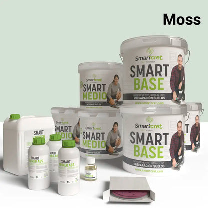 Kit de microcemento para exterior de 24 m², color Moss