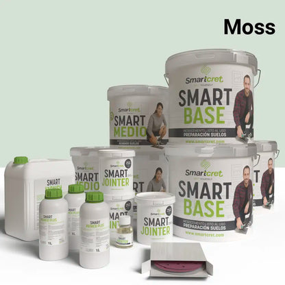 Kit de microcemento para exterior de 96 m², color Moss