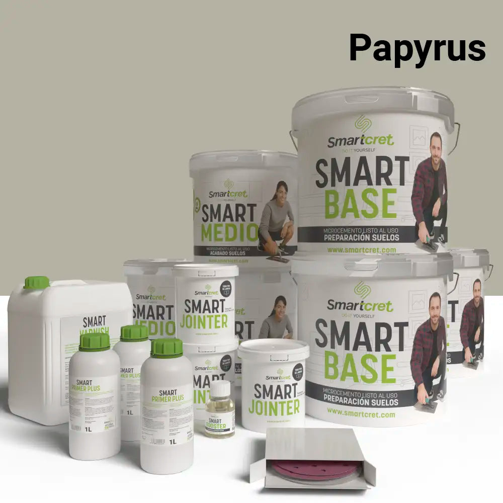Kit de microcemento para exterior de 48 m², color Papyrus