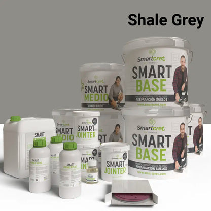Kit de microcemento para exterior de 96 m², color Shale Grey
