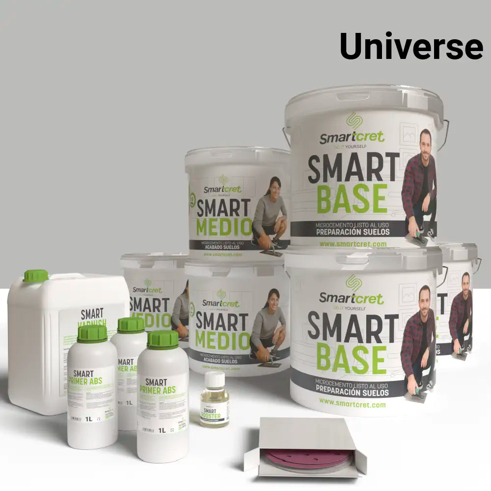 Kit de microcemento para exterior de 24 m², color Universe