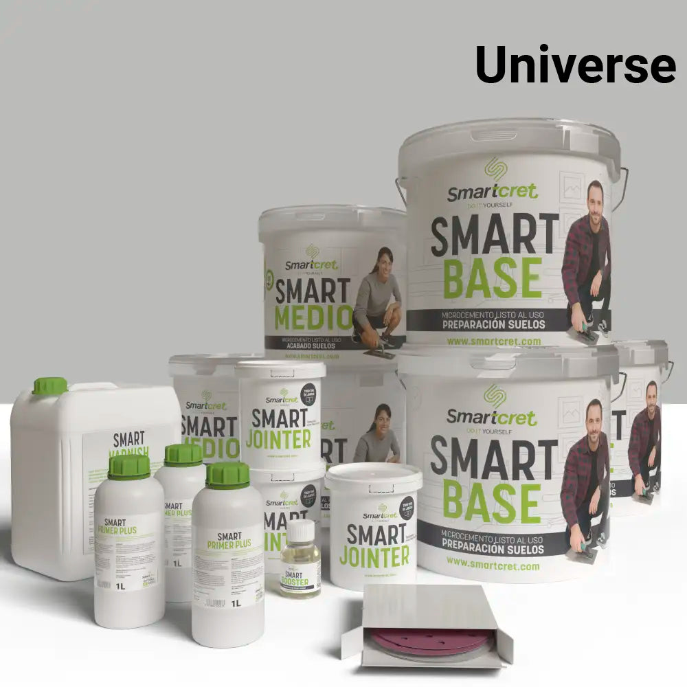 Kit de microcemento para exterior de 48 m², color Universe