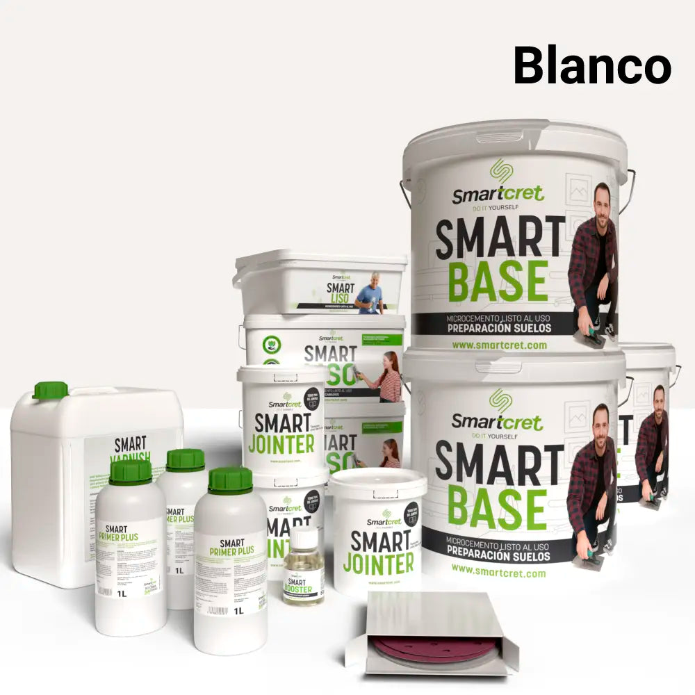 Kit béton ciré pour sols de salle de bains carrelés de 24 m²