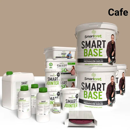 Kit béton ciré pour sols de salle de bains carrelés de 24 m²