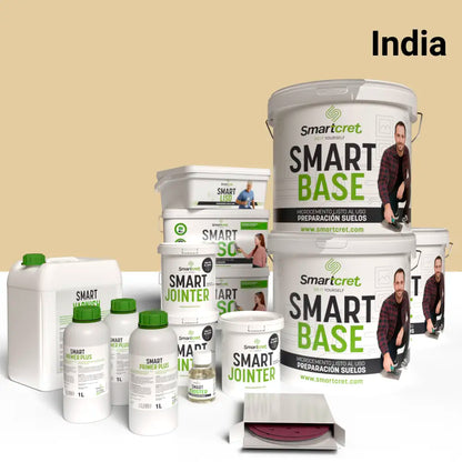 Kit béton ciré pour sols de salle de bains carrelés de 24 m²