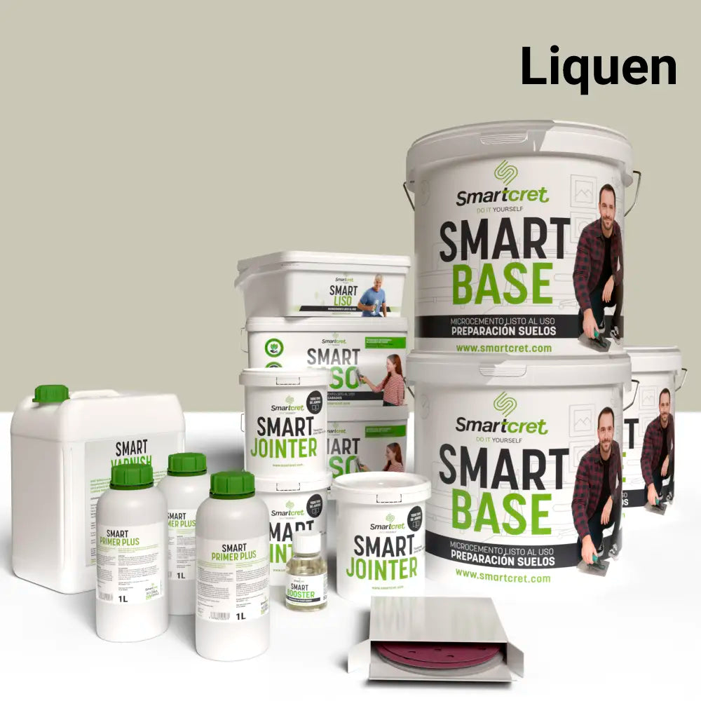 Kit béton ciré pour sols de salle de bains carrelés de 24 m²