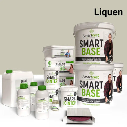 Kit béton ciré pour sols de salle de bains carrelés de 24 m²