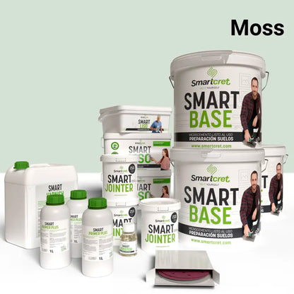 Kit béton ciré pour sols de salle de bains carrelés de 24 m²