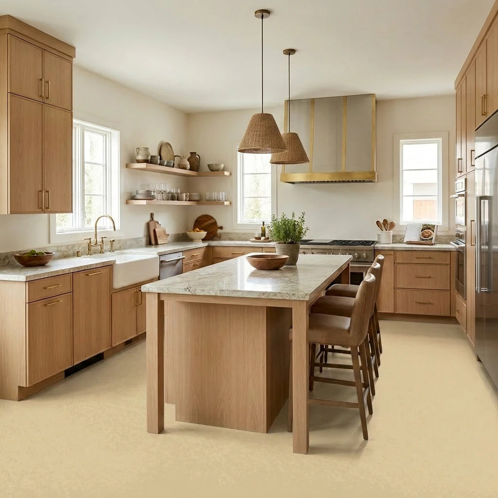 Microcement kit for 96 m² kitchen floors (absorbent surfaces)