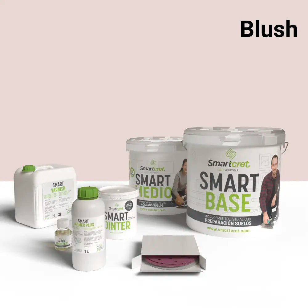 Kit de microcemento para exterior de 8 m², color Blush