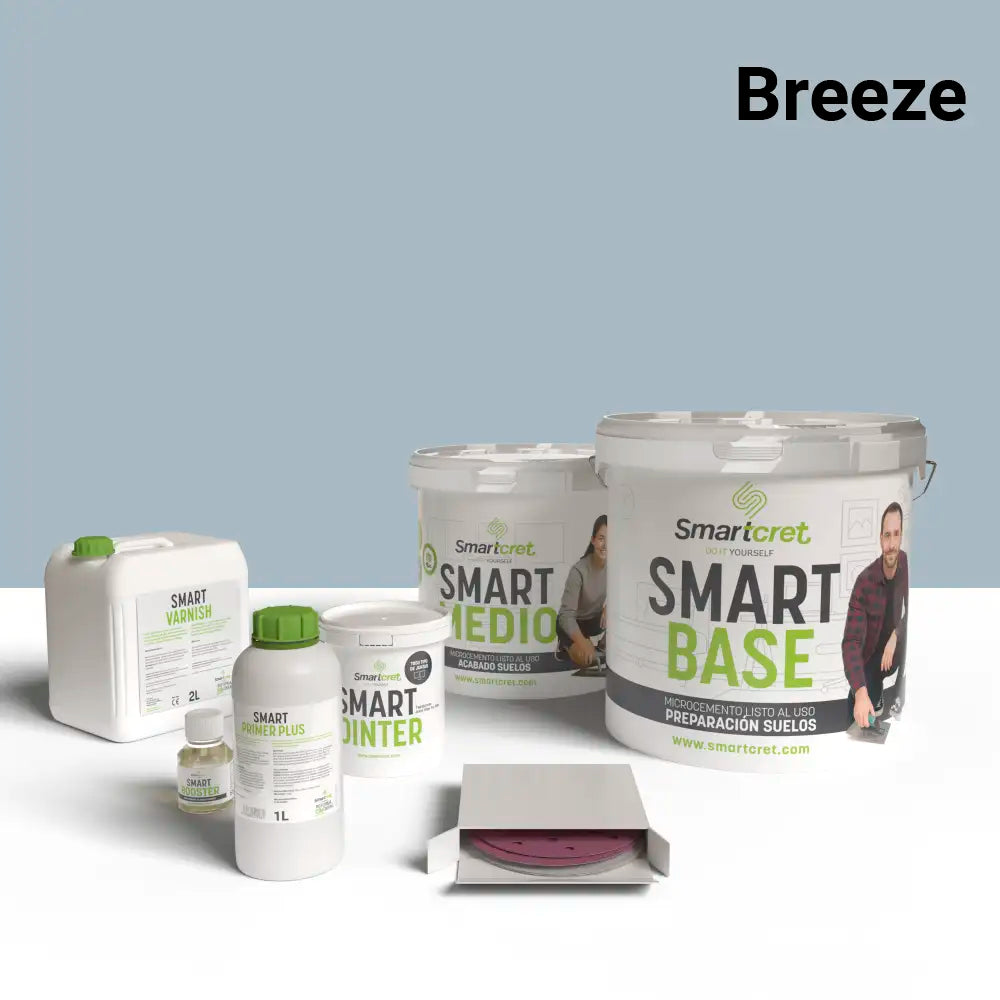 Kit de microcemento para exterior de 8 m², color Breeze