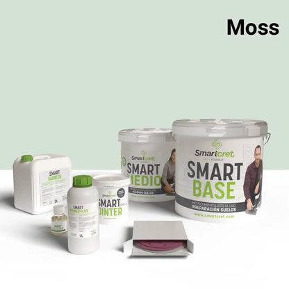 Kit de microcemento para exterior de 8 m², color Moss