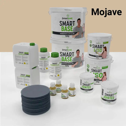 Kit de microcemento para baño de 16 m² sobre azulejos, color Mojave