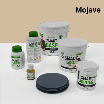 Kit de microcemento para baño de 4 m² sobre azulejos, color Mojave