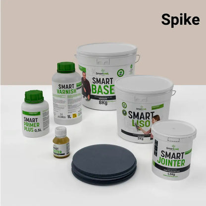 Kit de microcemento para baño de 4 m² sobre azulejos, color Spike