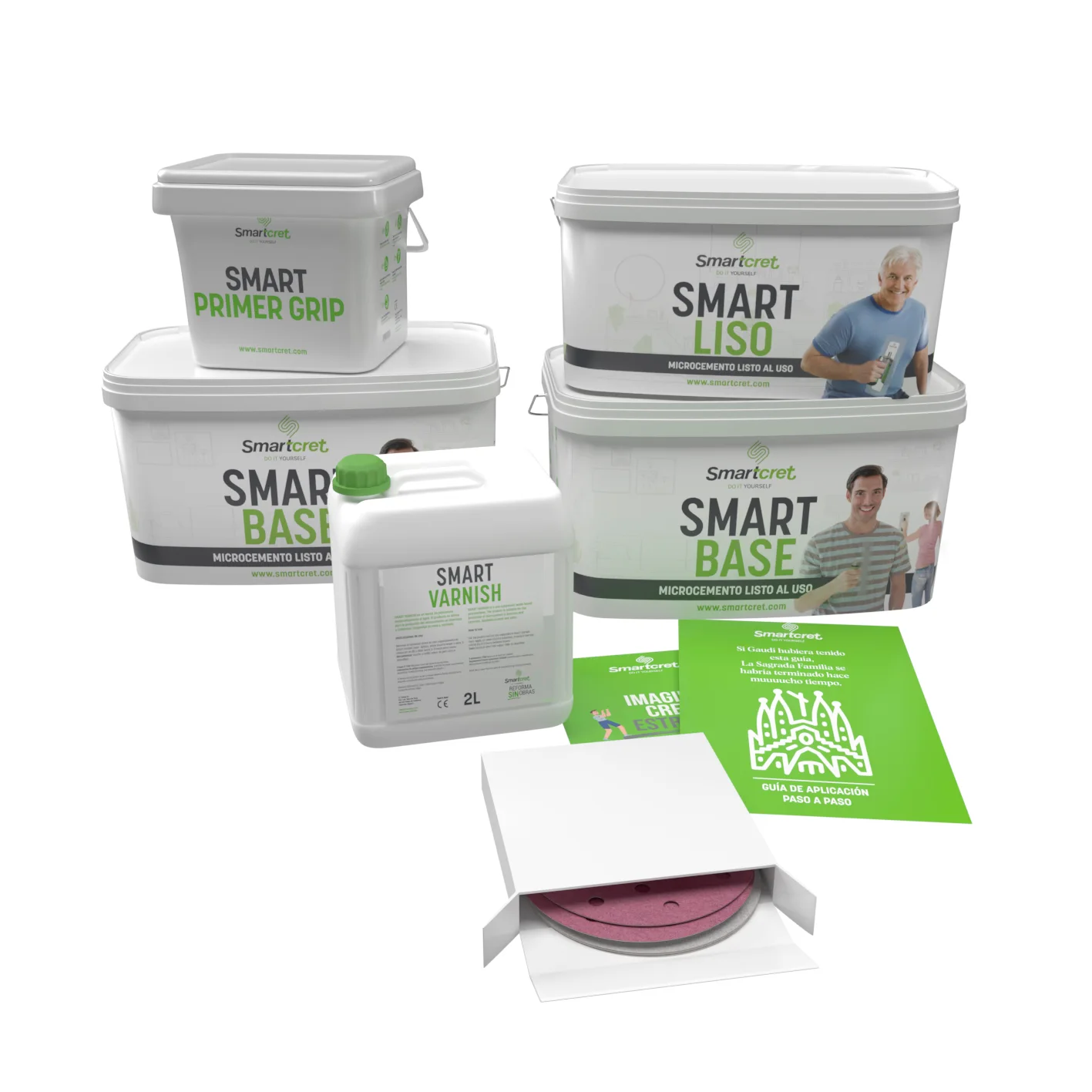 Smart Microcement Kit for Tiled Surfaces (86ft2)