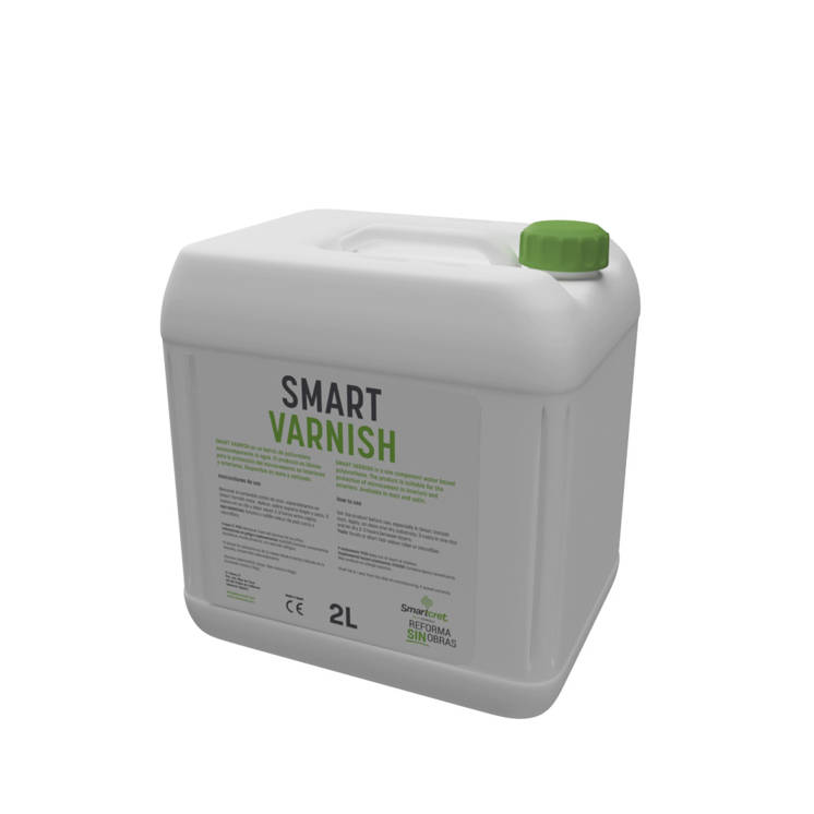 Ready-to-use water-based polyurethane varnish matt or satin Smart Varnish 2L Smartcret